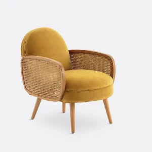 Sillón Buisseau amarillo mostaza de La Redoute