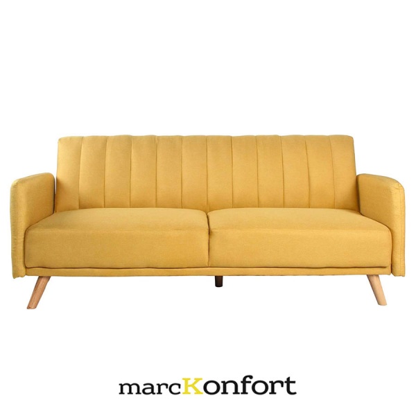 Sofá cama mostaza de Marckonfort