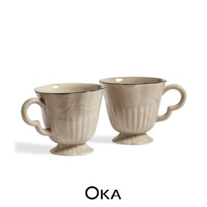 Winslow ceramic mugs by OKA