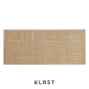 Cabecero Ikigai de madera y ratán de Klast