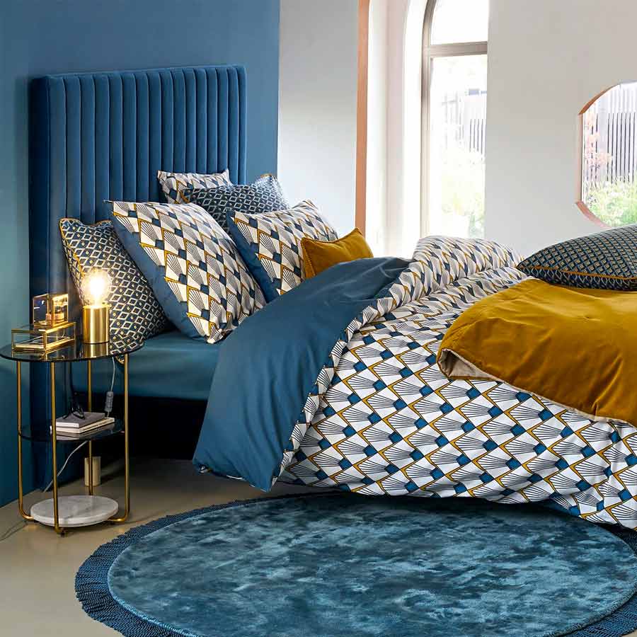 Muebles y decoración en tonos azules