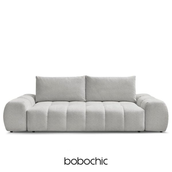 Canapé convertible Everest gris clair de Bobochic