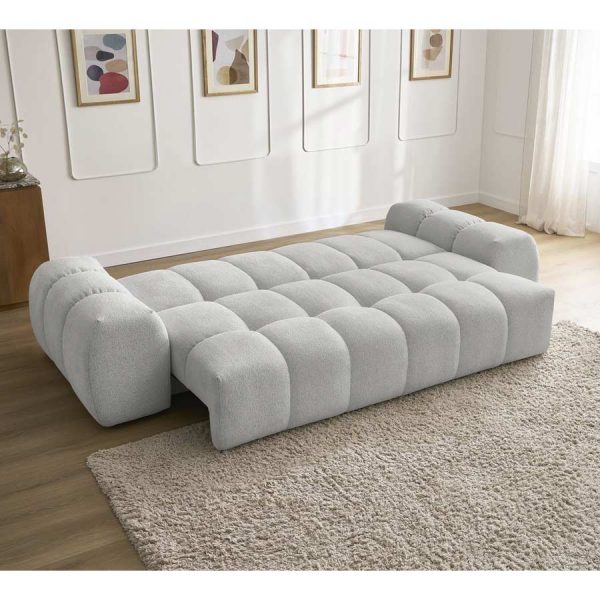 Canapé convertible Everest gris clair de Bobochic