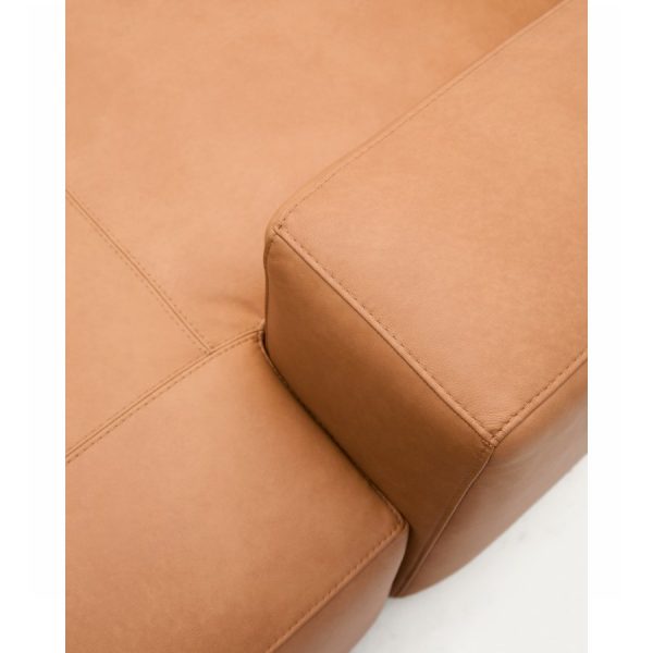 Sofá de piel Leather Blok de Kave Home