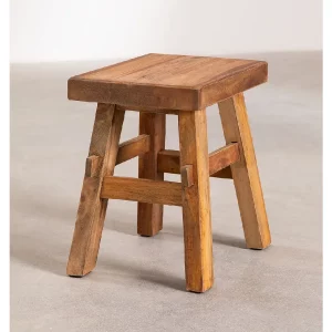 Taburete Roblie madera reciclada de Sklum