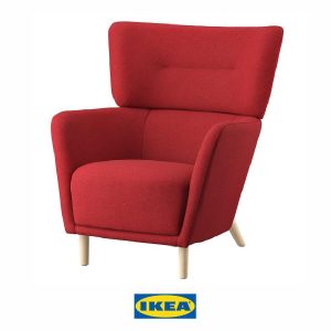 Butaca Oskarshamn roja de Ikea