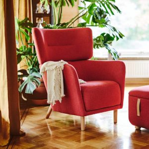 Butaca Oskarshamn roja de Ikea
