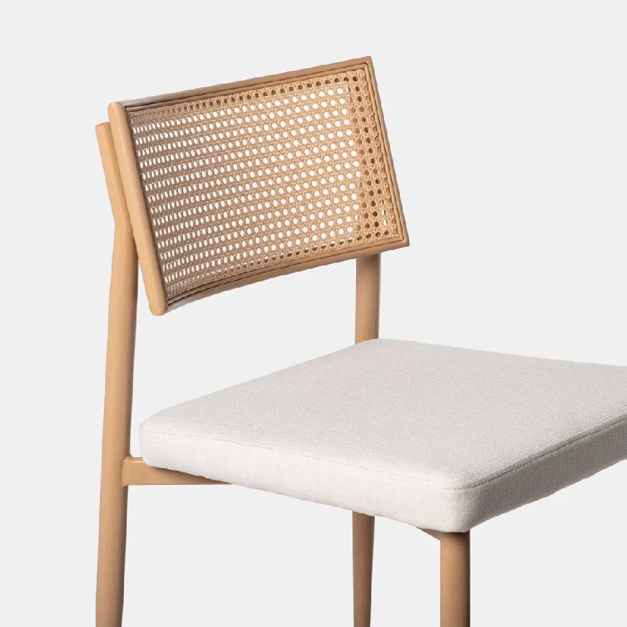 Silla de comedor beige Yara de Klast Home
