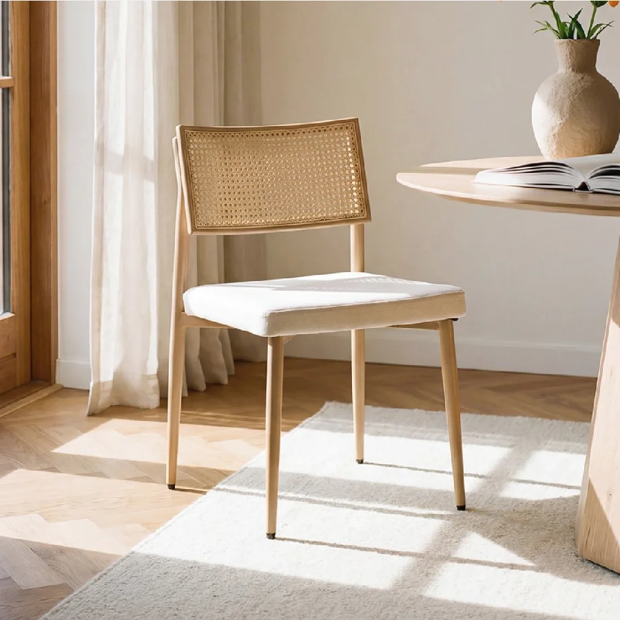 Silla de comedor beige Yara de Klast Home