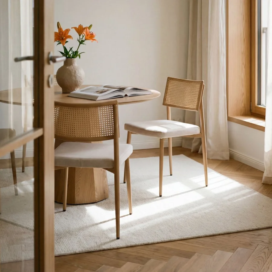 Silla de comedor beige Yara de Klast Home