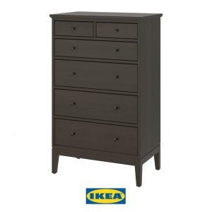 Cómoda alta Idanas marrón de Ikea