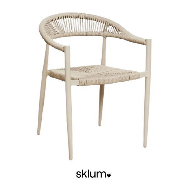 Silla de jardín Amatria beige de Sklum