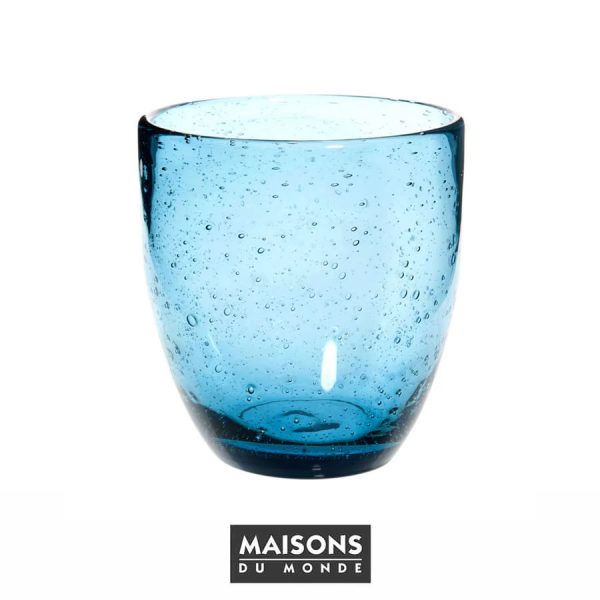 Vaso de cristal azul de Maisons du Monde