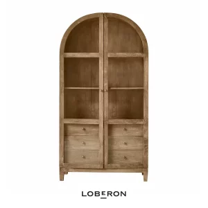 Vitrina Winscombe de madera envejecida de Loberon