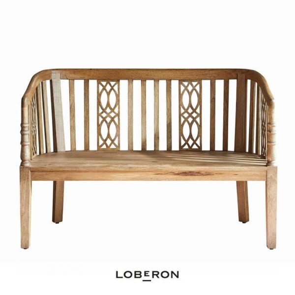 Banco Merveillant de madera de Loberon