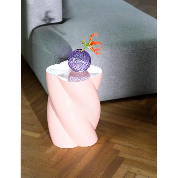 Mesa auxiliar Marshmallow rosa de &Klevering