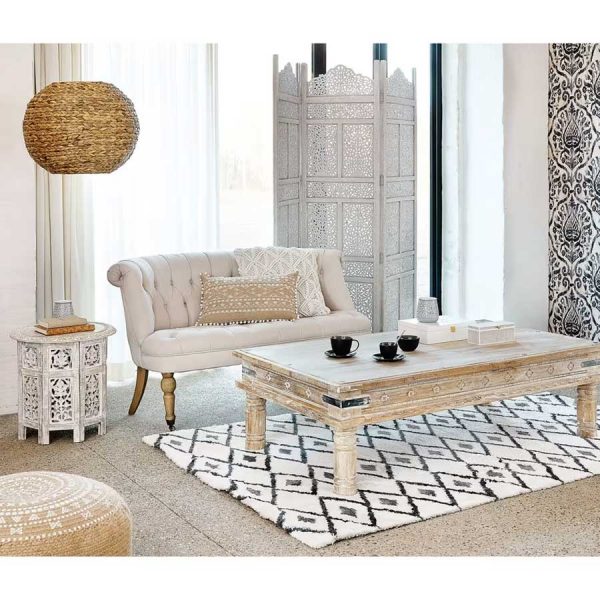 Mesa auxiliar Saranya blanco de Maison du Monde
