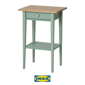 Mesita de noche verde Hemnes de Ikea