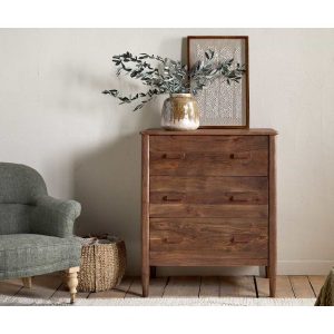Anbu chest of drawers in acacia by Nkuku