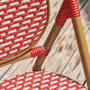 Silla de exterior Paris rojo de Leroy Merlin