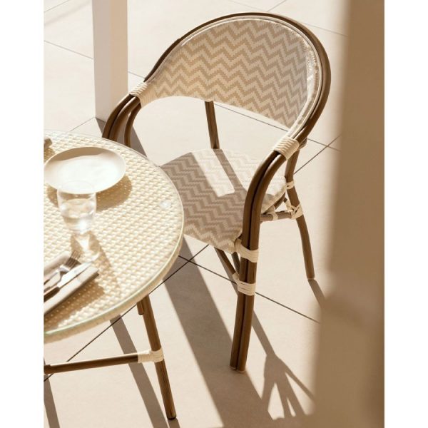 Silla de jardín Brielle blanca de Sklum