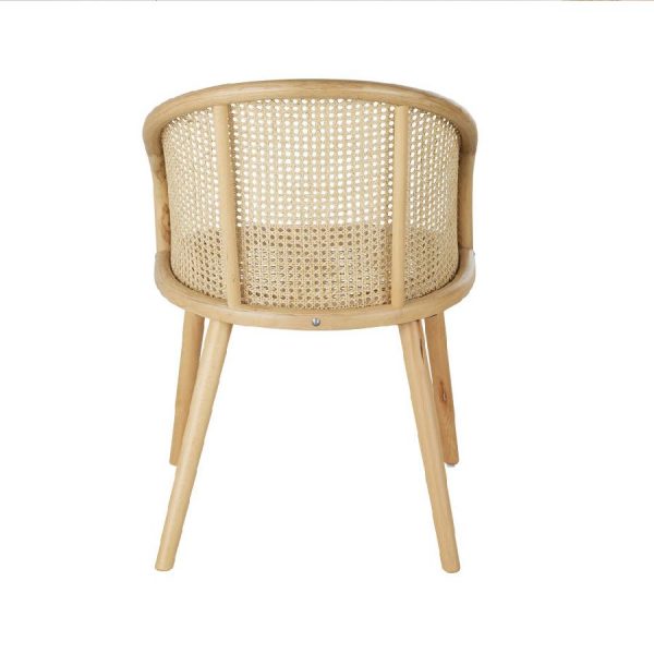 Silla Sockette de madera y ratán de Maisons du Monde
