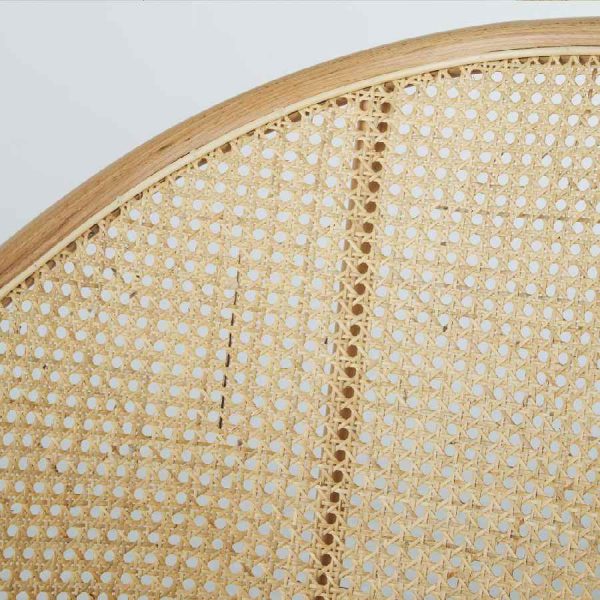 Silla Sockette de madera y ratán de Maisons du Monde
