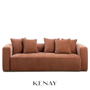 Sofá cama Livorno terracota de Kenay