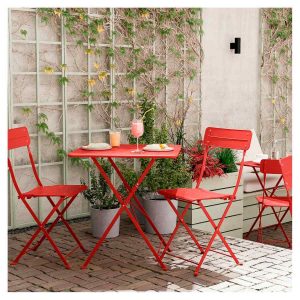 Silla de exterior Sundsö rojo de Ikea