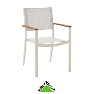 Silla de jardín Oris beige de Leroy Merlin