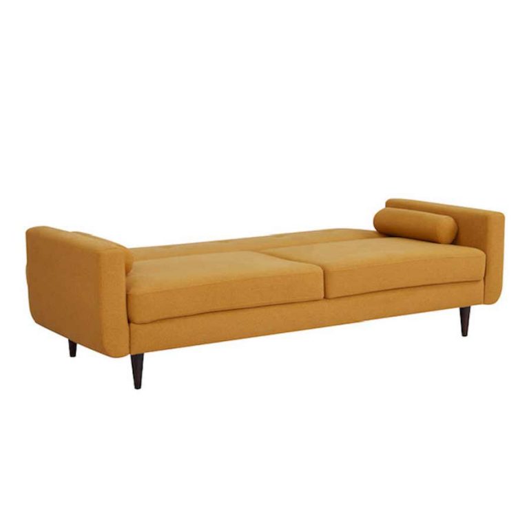 Sofá cama mostaza de 3 plazas de Casa Viva | WunderHome