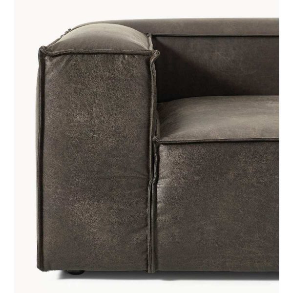 Sofá modular Lennon de cuero reciclado de Westwing