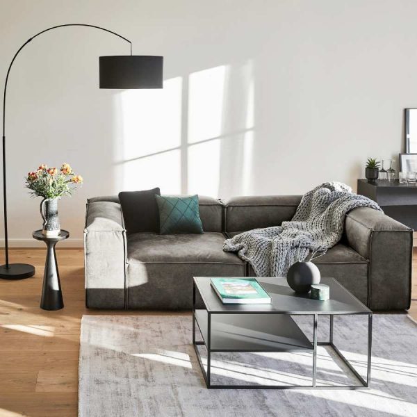 Sofá modular Lennon de cuero reciclado de Westwing