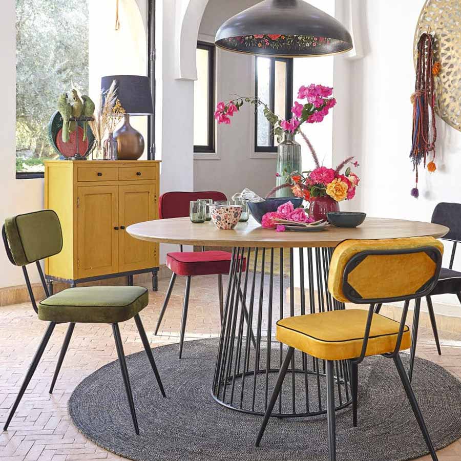 Muebles y decoración en tonos amarillos