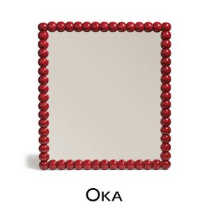 Bobina Bubbles red mirror by OKA