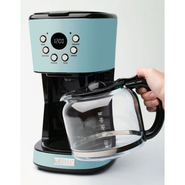 Cafetera turquesa de goteo Heritage de Haden