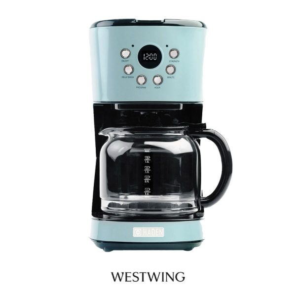 Cafetera turquesa de goteo Heritage de Haden