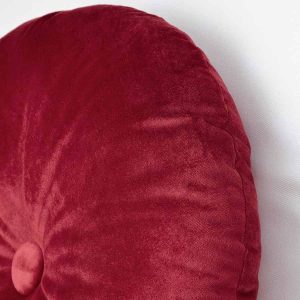 Cojín redondo rojo Kransborre de Ikea