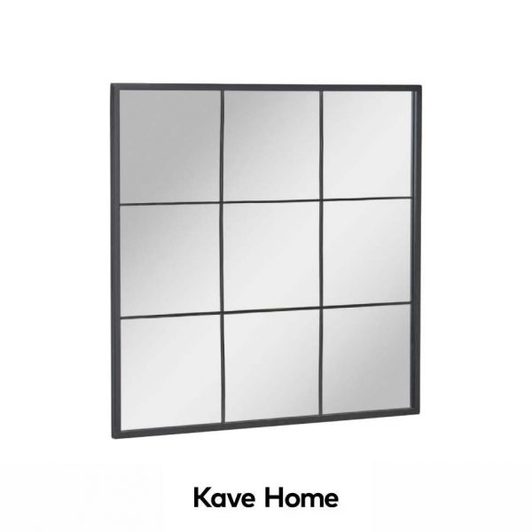 Espejo Ulrica de metal negro de Kave Home