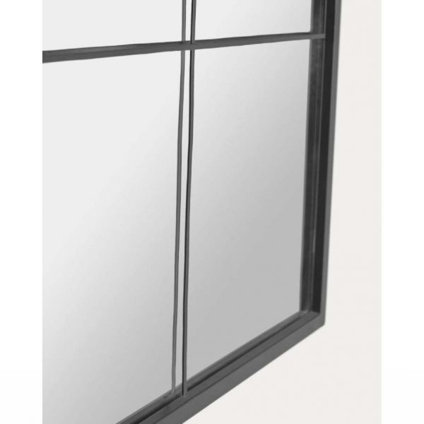 Espejo Ulrica de metal negro de Kave Home