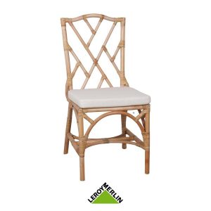 Silla Chippendale de ratán