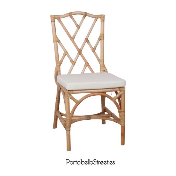 Silla Chippendale de ratán de Portobello Street