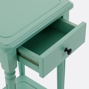 Mesita de noche verde Baudry de La Redoute