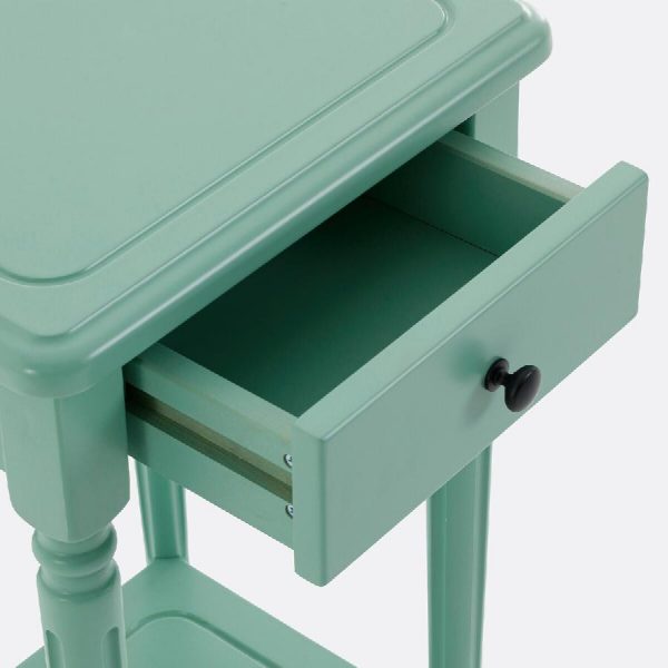 Mesita de noche verde Baudry de La Redoute