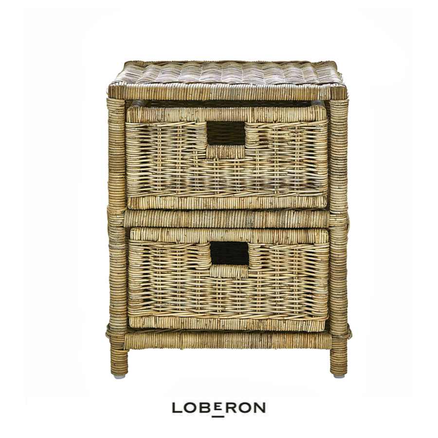 Mesita de ratán Mavellan de Loberon