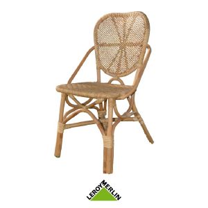 Silla de ratán apilable