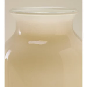 Jarrón Nyvonel de vidrio beige de Sklum