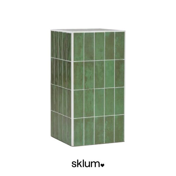 Mesa auxiliar de azulejos verde Bongani de Sklum