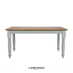 Mesa de comedor de madera verde Calvière de Loberon
