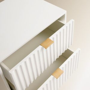 Mesita de noche Arty blanca de El corte Inglés